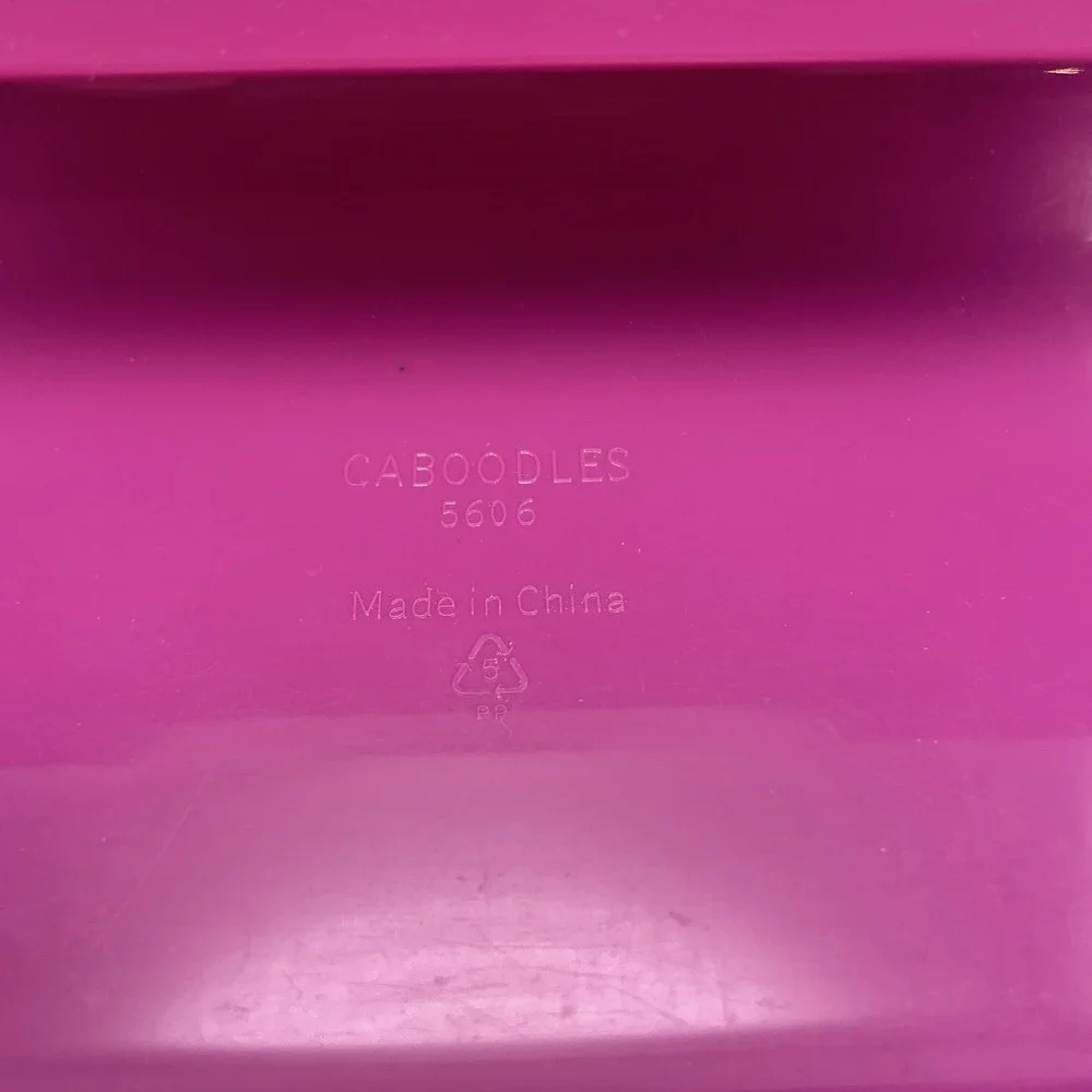 Caboodles Take It Touch Up Cosmetic Makeup Organizer Pink 2 Tier‎ W/Mirror